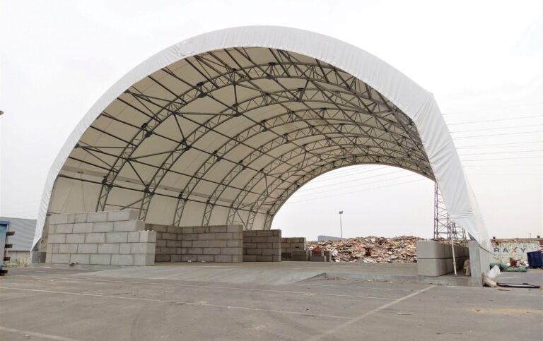 Overkapping bij recyclageplant voor schredderactiviteiten